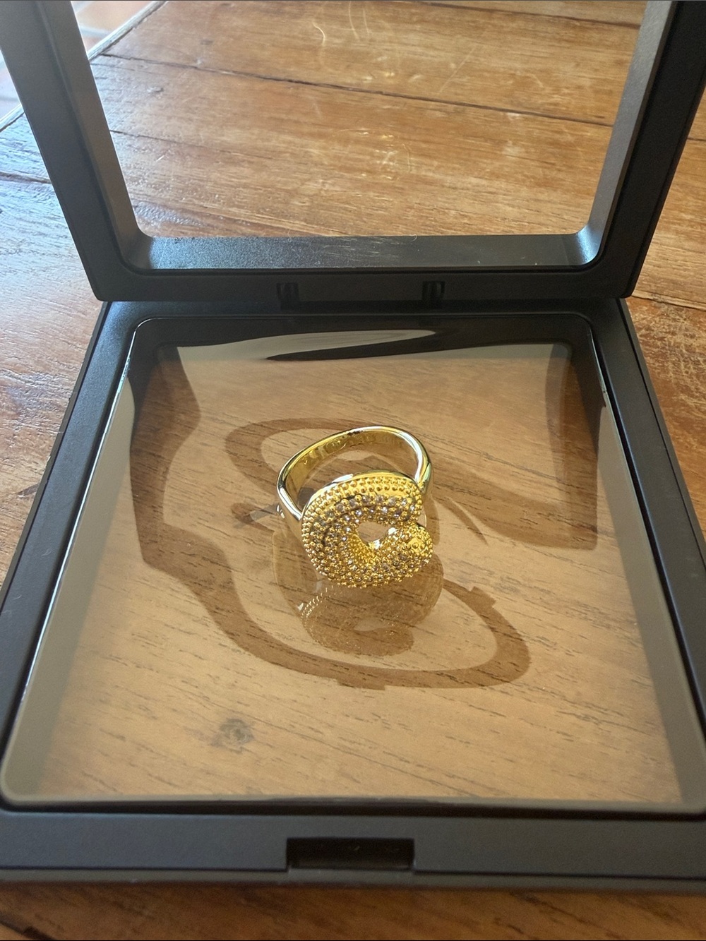 Gold Pave Swirl Statement Ring - Women's Jewelry